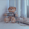Transparent acrylic note board, small size, portable, simple. 