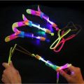 Amazing Led Light Arrow Rocket Helicopter Flying Toy For Kids - LED Bow and Arrow Toy PACK Of 2. 