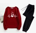 Butterfly and Heart Printed Summer Tracksuit T-Shirt and Trouser For Women and Girls - Fashionable and Cool Women's Tracksuit. 