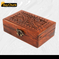 Handmade Wooden Jewelry Box – Size 6 x 4 Inches | | Handcrafted Wooden Jewellery Box for Rings, Earrings & Keepsakes | Premium Wooden Jewellery Organiser. 