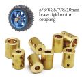 10 Styles Adapter For RC Transmission Connector Sleeve Motor Reducer Brass Rigid Connector Coupling Coupler Motor Shaft Parts. 