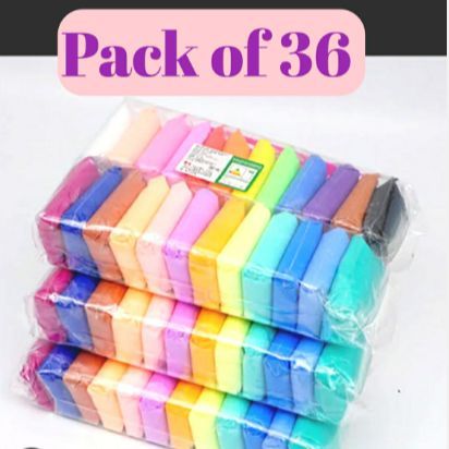 china mitti for kids multicolour pack of 36 clay