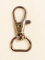6,12 pcs 40mm Silver, K.C Gold Swivel Clasp Trigger Snap Hook 40mm Lock for Keychains, Bags, Belts, and DIY Crafting Accessories - Durable Metal Clip for Jewelry Making | Sturdy Metal Clasp with 360-Degree Rotation. 