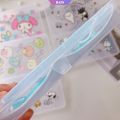 Transparent Cartoon Face Mask Storage Box Sanrio My Melody Kuromi Cinnamoroll Jewelry Case Marvel Portable Face Mask Storage Case [RAIN]. 
