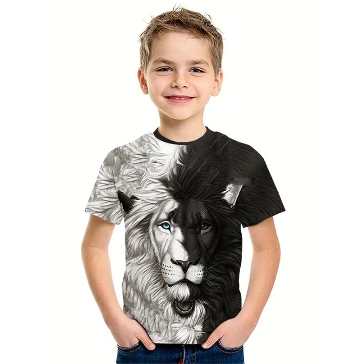 Summer Children s Clothing T shirt Lion King Print T Shirt Kids Clothes Boys Girls Fashion Casual Tee Shirt Boy Short Sleeve Top Daraz.pk