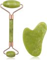 Pack Of 3 Jade roller Guasha and Face Sheet Mask Random For Facial Anti Aging Natural Stone Facial Beauty Massager Skin Face Anti Wrinkle Roller Beauty.. 