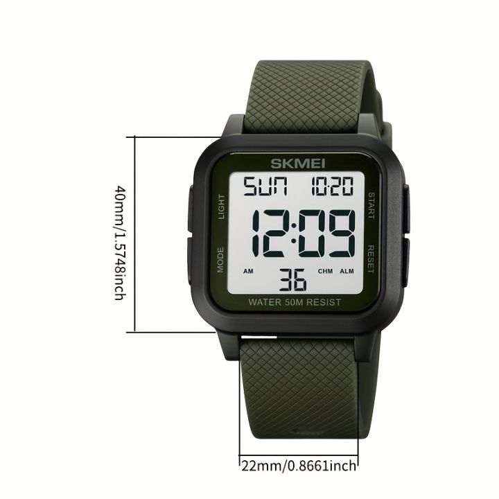 Men's Digital Watch Stopwatch Countdown Watches