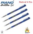 PIANO Jelflo Gel Pen - A+ Quality {Pack of 4 Pcs}. 