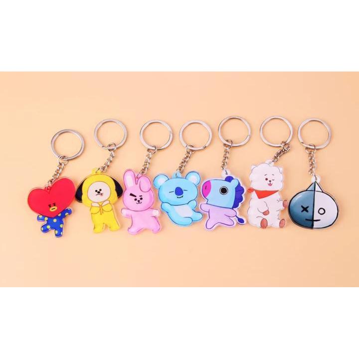 bts bt21 keychain - one piece - all members available