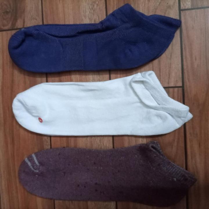 Pack of 4 Cotton Loafer Low Cut Ankle Socks Half Socks - Random Color Art#JS-HS-FUS-4Pc-0004