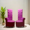 HIGH-BACK CHAIR SOFA WITH TABLE MALAI FABRIC ONE SIDE ARM 10 YEARS FOAM WARRANTY AND FIVE YEAR STRUCTURE. 