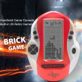【Simple 3C】Red & Pocket Handheld Video Game Console 3in LCD Mini Portable Brick Game Player w/ Built-in 26 Games. 