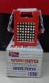 Kimee Potato Chipper Suction Base With Interchangeable 25 & 49 Holes Cutter Section & Pusher - Plates Coupe Frites. 