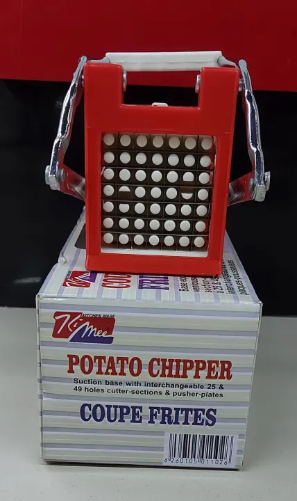 Kimee%20Potato%20Chipper%20Suction%20Base%20With%20Interchangeable%2025%20&%2049%20Holes%20Cutter%20Section%20&%20Pusher%20-%20Plates%C2%A0Coupe%C2%A0Frites%20-%20Image%207