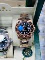 Role gmt Stuhrling Original Mens Stainless Steel Jubilee Bracelet GMT Watch - Swiss Quartz, Dual Time, Quickset Date with Screw Down Crown, Water Resistant up to 10 ATM. 