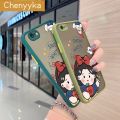 chenyyka For Iphone 6 Plus Iphone 6s Plus Case Cartoon Cute Snow White Thin Edge Frosted Transparent Hard Cases Shockproof Casing Full Cover Protect Case. 