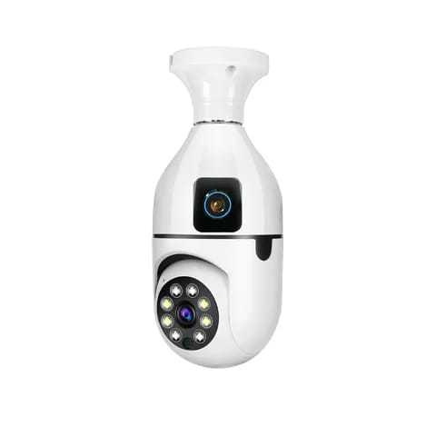 DUAL LENS - 4MP CCTV - CCTV Camera - 4 MP DOUBLE LENS  Wifi Camera - Wifi Smart Camera - CCTV Camera Wifi - Home Security Camera - Wifi Camera Blub Socket - Security Camera For Home Wifi - Camera CCTV  - Security Camera For Home