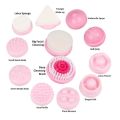 12 in 1 Multifunction Electric Facial Cleansing Brush Face Body Massager Kit Face Cleanser Blackhead Pore Removing Beauty Tool CNAIER AE-8781. 