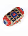 Handmade Turkish Hand Clutch Purses For Girls Premium Quality Clutches For Women New Trendy Clutches For Girls Wedding Fashionable Women Purses Hand Bag For Girls Oval Shaped Wedding Clutch With Long Chain & Shoulder Bags For Girls. 
