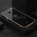 For Samsung Galaxy J5 Prime Back Cover with Lanyard Fashion Shiny Plating Maple Leaf Design Camera Lens Protection Square Edge Soft Silicone Protective Phone Case. 