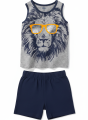 Lion T-shirt and shorts For Kids Summer. 