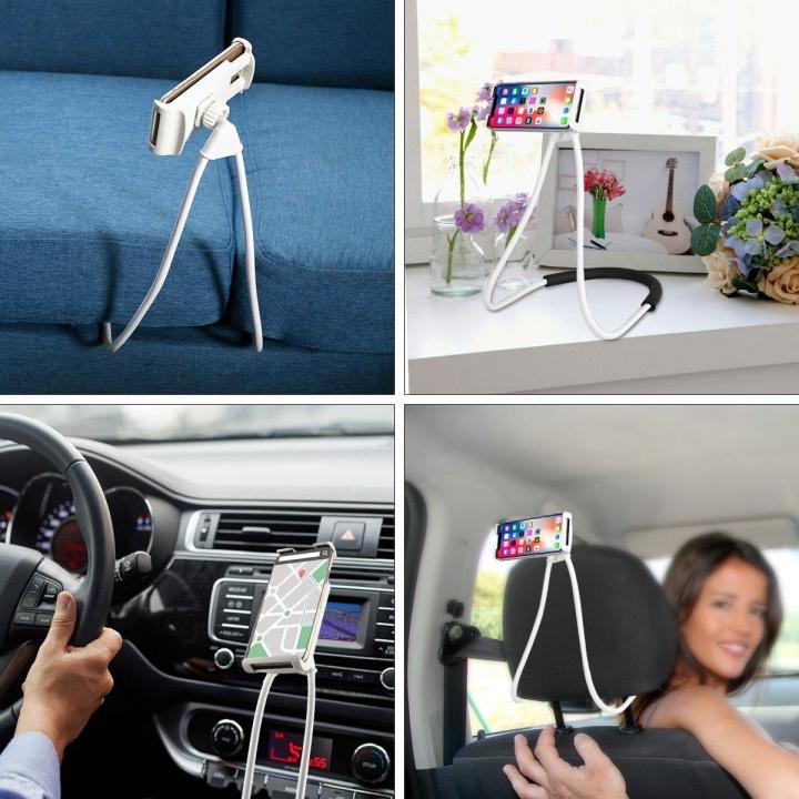 Lazy%20Bendable%20Flexible%20Hang%20Neck%20Phone%20Holder%20360%20Degree%20Rotation%20Mobile%20Stand%20-%20White%20-%20Image%204