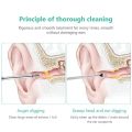 Ear Cleaning tool ,Ear wax remover Stainless Steel tool kit, Reusable Ear cleaner buds ,ear cleaner gadgets home, spring ear pick, wax remover for ears with Case(6pc). 