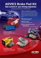 Advics Disk Brake Pads for Suzuki Alto 660 - OEM # 55810-64L10 , 55810-68H00 , 55810-72J00, , 55810-72J10 , 55810-72J20 , 55810-81M00 , 55810-82M0 , 1A24-33-23Z - Made in Japan. 