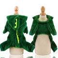 Pet Cat Clothes Puppy Dog Cat Funny Dinosaur Costume Winter Warm Plush Cat Coat Fleece Hoodies Sweater Small Dog Kitten Clothing. 