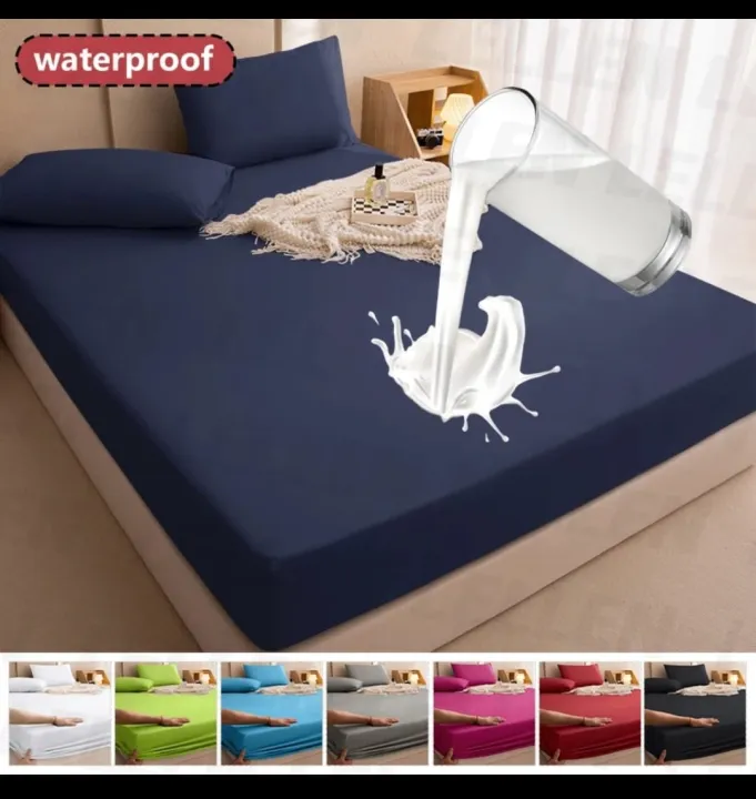 100%25%20Waterproof%20Mattress%20Covers%20Protector%20Adjustable%20Bed%20Fitted%20Sheets%20With%20Elastic%20Band%20Single%20Double%20King%20Size%20140/160/180x200%20-%20Image%202