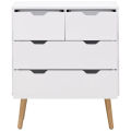 Victoria Lalani 4 Drawer 60Cm W Chest Of Drawers, Beautiful new Design With 4 Wooden Legs. 