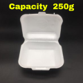 Disposable Foam Food Box Container  For Snack/Biryani/Food (Capacity 250 Grams) - Styrofoam Food Box - Disposable Thermocol Biryani Boxes. 