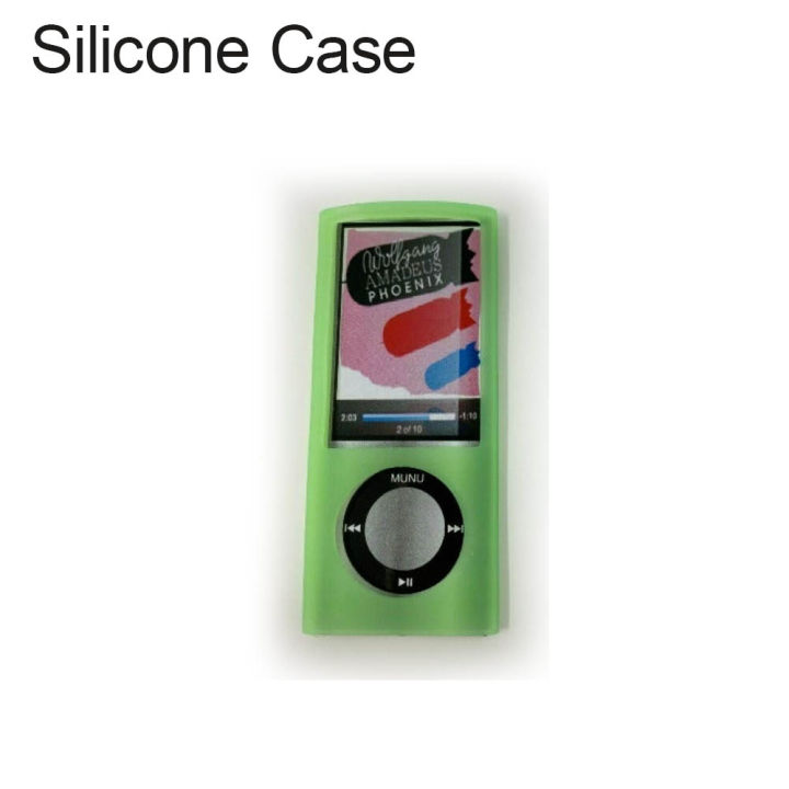 iPod Nano 5 Gen (5th Generation) Silicone Skin Case Rubber Cover Green