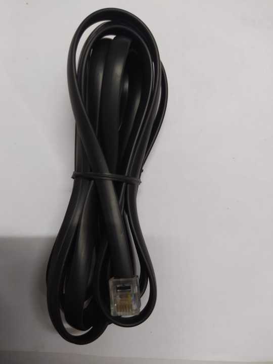 2%20Meter%20Landline%20Telephone%20Set%20Extension%20Cord%20Cable,%20Landline%20Phone%20Line%20Wire%20with%20RJ11%206%20pin%20Plugs,%20Includes%20Cable%20Clips%20PTCL%20Telephone%20cable%20-%20Image%203