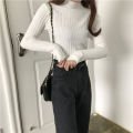 Yfashion Women Winter Knitted Sweater Solid  Half Turtleneck Thickening Tops Loose Pullover Sweater. 