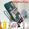 [Free tempered glass] casing Vivo Y30 Vivo y30i Vivo Y50 phone case softcase liquid silicone protector smooth shockproof bumper cover new design cartoon bear rabbit ytmxt01. 