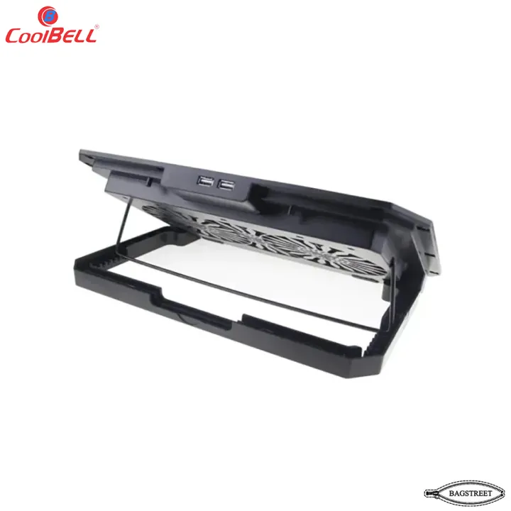 Coolbell%20CB202%20Cooling%20Pad%20For%2012-17%20Inch%20Laptops%20Gaming%20Notebook%20with%202%20large%20Quiet%20Fans%20Laptop%20Stand%20USB%20Powered%20Adjustable%20Mounts%20Stand%20with%20RGB%20LED%20Lights%20-%20Image%204