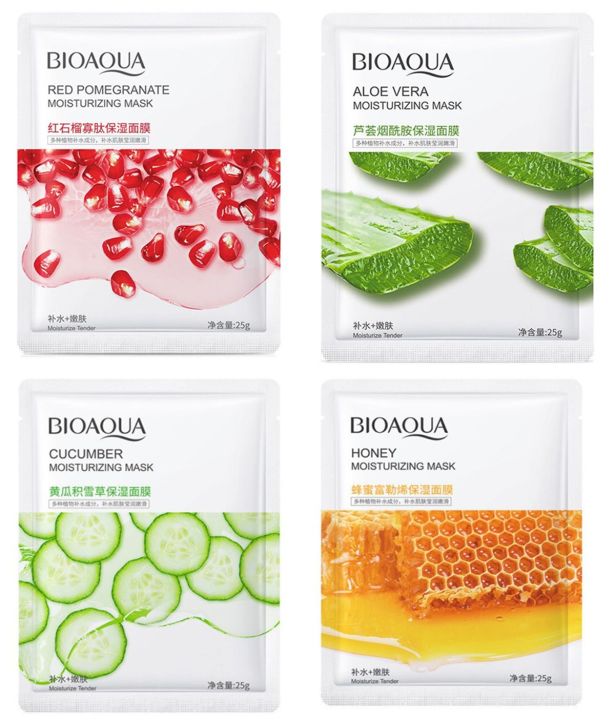 BIOAQUA Moisturizing Face Sheet Mask Improving Dryness Sheet Mask 3/5/4/15/10/20/50/100pcs