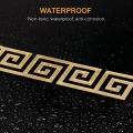 10pc/Pack self adhesive 3D Acrylic Wall Mirror  Sticker for home Office Edge Strip Corner Line Building Border. 