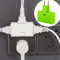 180 Degree Rotatable Wireless One Turn Three EU Extension Plug Converter Travel Home Mini Portable Outlet Adapter Socket. 