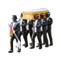 1/64 Ghana Funeral Coffin Dancing Pallbearer Team Model Action Figure Car Decor. 