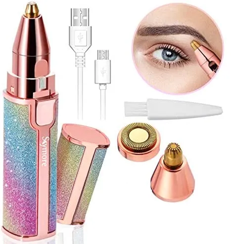 Eyebrow%20Trimmer%202%20in%201%20Hair%20Remover%20Rechargeable%20Painless%20Facial%20Hair%20Remover%20for%20Women%20Battery%20Operated%20Shaver%20for%20Ladies%20Portable%20-%20Image%202