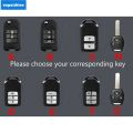 【XPS】Honda key Cover Case Keychain For Honda 2007-2020 CITY HRV CRV BRV CITY JAZZ CIVIC ACCORD Key Holder. 
