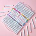 Acrylic Marker Set - 12/24/36/48 Colors Non-Toxic Art Pens for Graffiti, DIY Crafts & School Projects - Versatile Markers for Fabric, Glass, Paper, and More. 