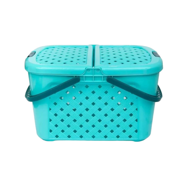 Plastic Mighty basket / baby basket / Storage basket with Lid large size