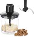 AIFEEL Immersion Hand Blender 5 in 1 Multifunctional Set with 5 Accessories, Ice Crusher.Handheld Stick Blender with Milk Frother,500ML Chopper, 600ML Measuring Cup and Egg Whisk Jar Frother Shredder Attachments, Dishwasher-Safe. |. 