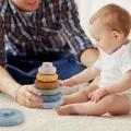 Baby Silicone Building Blocks Montessori Toys for Babies Squeeze Stacker Teething Toys Early Learning Toy Toddler Boys Girls. 