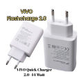 Vivo_ 66w Flash charger Original Vivo_ Dual Engine charger for Vivo_V20 Se V19 V20 V23 V23e V21 V21e V17 Pro X50 Pro X60 Fast Flash Charging Dual Engine Charging Charge. 