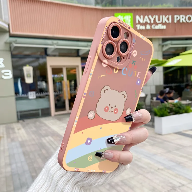 chenyyka For iPhone Case With New Design Cartoon Cute Bear Phone