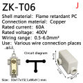 High Power Splitter Quick Wire Connector Terminal Block Electrical Cable Junction Box ZK-306 ZK-506 ZK-T06 ZK-T16 Connectors Queena. 